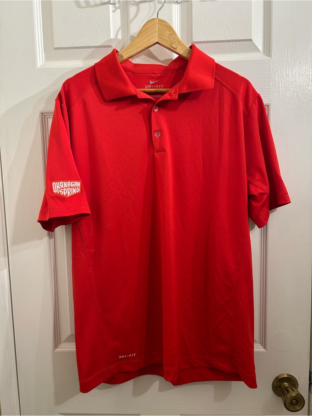 Nike Red Dri-FIT Golf Polo Shirt - Men's Size L